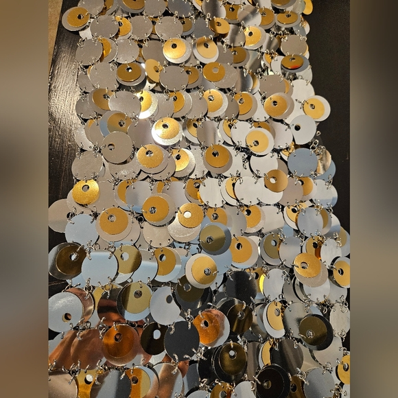 Rabanne H&M Sold Out Sequin Disc Mini Dress XS - Picture 8 of 13